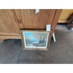 HUILE SUR TOILE PAYSAGE 37X43