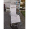 FAUTEUIL RELAX DE JARDIN LAFUMA MÉTAL TOILE TAUPE