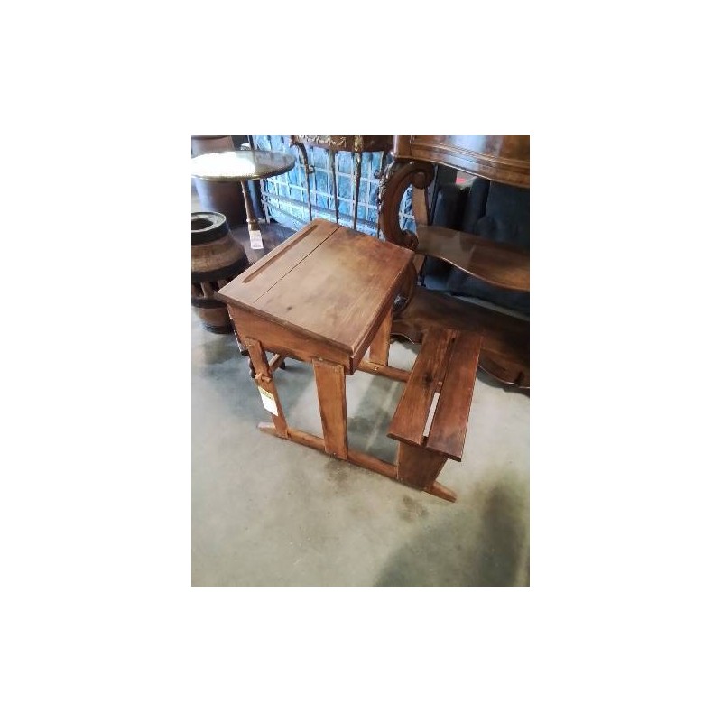 BUREAU D’ECOLIER BOIS DÉBUT XXE
