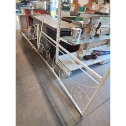 BANQUETTE MÉTAL BLANC 