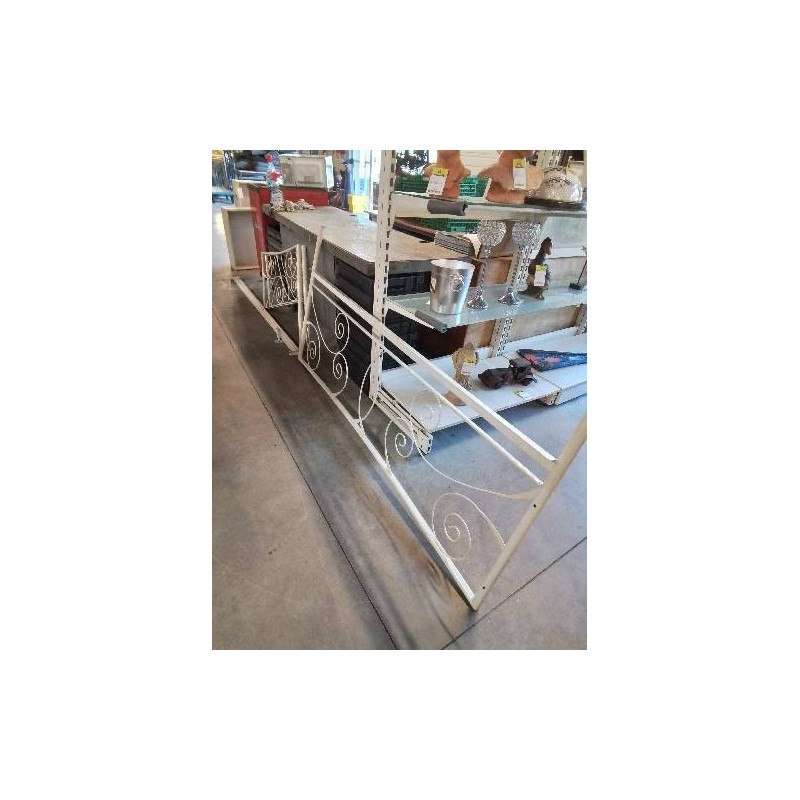 BANQUETTE MÉTAL BLANC 