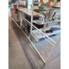 BANQUETTE MÉTAL BLANC 