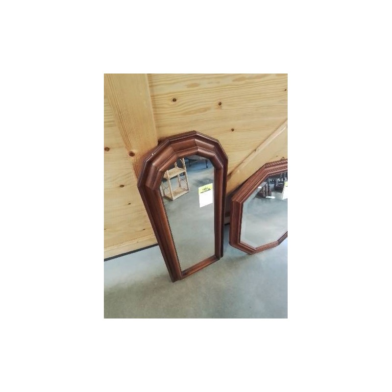 MIROIR BOIS MOULURÉ CINTRÉ 