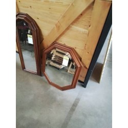 MIROIR OCTOGONAL BOIS MOULURÉ 