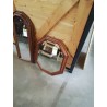 MIROIR OCTOGONAL BOIS MOULURÉ 