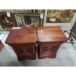 PAIRE DE CHEVETS STYLE LOUIS PHILIPPE 1 PORTE 1 TIROIR