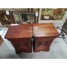 PAIRE DE CHEVETS STYLE LOUIS PHILIPPE 1 PORTE 1 TIROIR