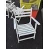 FAUTEUIL DE JARDIN PLIANT BOIS BLANC 