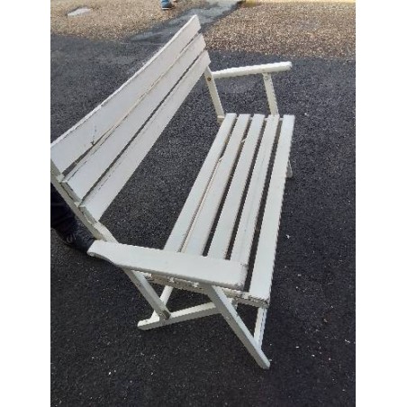 BANC DE JARDIN PLINAT BOIS BLANC
