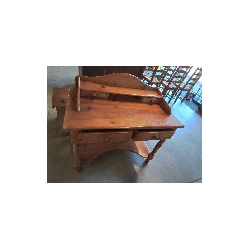 COIFFEUSE PIN A COLONNES T2 TIROIRS 
