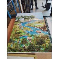 HUILE SUR TOILE COTE BRETONNE