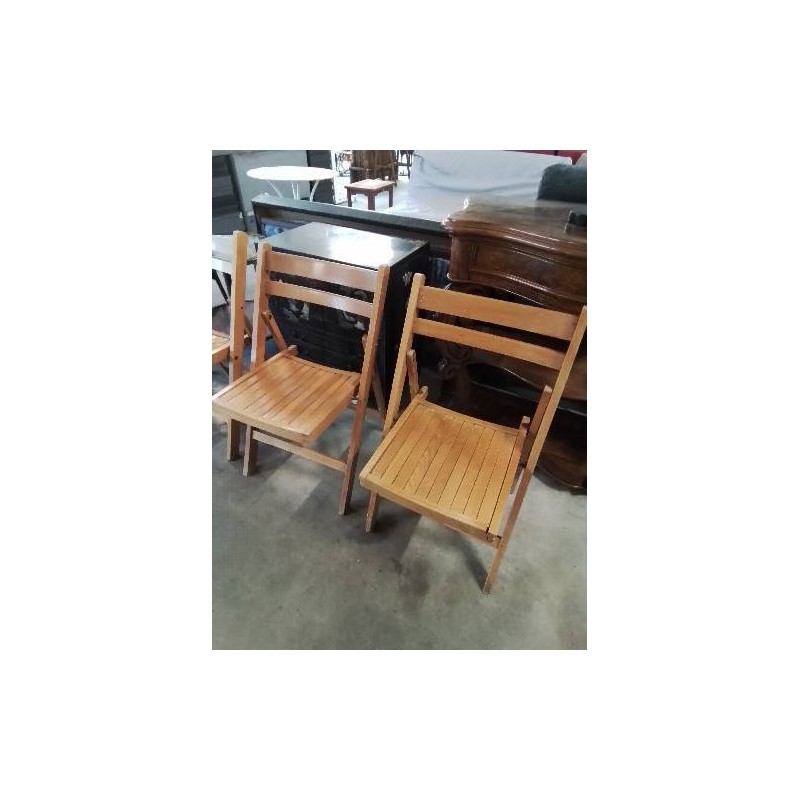 CHAISE PLIANTE BOIS CLAIR 