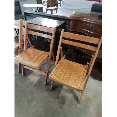 CHAISE PLIANTE BOIS CLAIR 