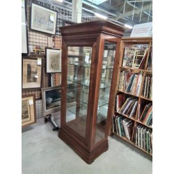 VITRINE BOIS MOULURÉ STYLE LOUIS PHILIPPE 