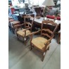 FAUTEUIL DE CHEMINÉE BOIS PAILLÉ 3 BARREAUX CHANTOURNÉ