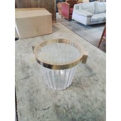 SEAU A CHAMPAGNE PLEXI ET LAITON GOSSET ANNÉES 70