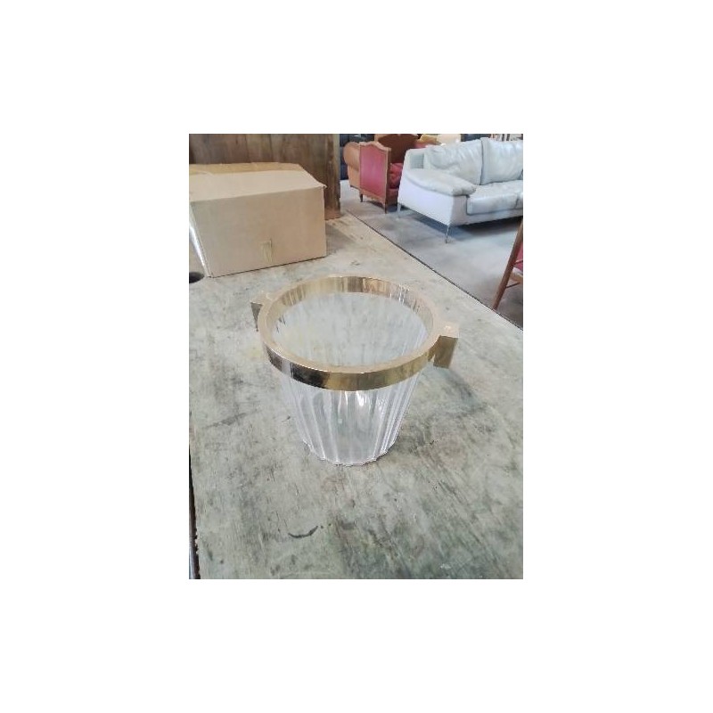 SEAU A CHAMPAGNE PLEXI ET LAITON GOSSET ANNÉES 70