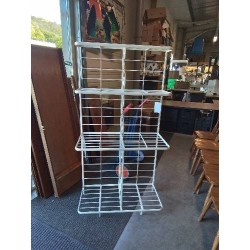 ETAGERE FER FORGE LAQUE ET LAITON