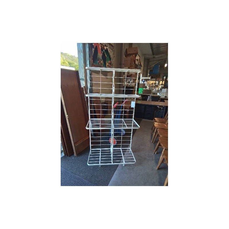 ETAGERE FER FORGE LAQUE ET LAITON