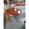 TABLE RONDE EXTENSIBLE BOIS PIEDS TOURNÉS 2RALLONGES40CM 115X75CM