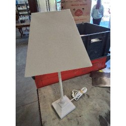 LAMPE BOIS ET MÉTAL ECRU AJ ÉCRU 
