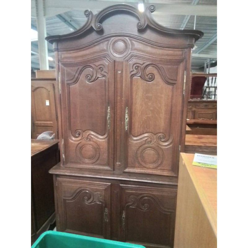 BUFFET CAUCHOIS CHENE MOULURÉ XIXE