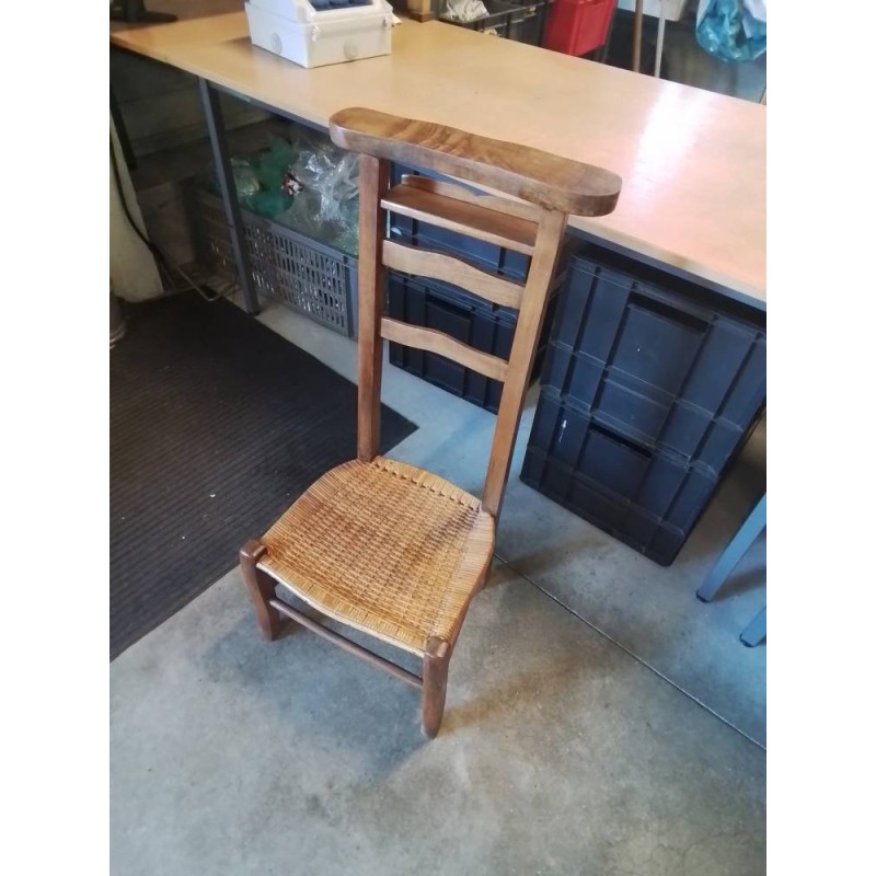 PRIE DIEU BOIS ASSISE TRESSÉE 