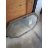 MIROIR OCTOGONAL BOIS GRIS ART DÉCO 