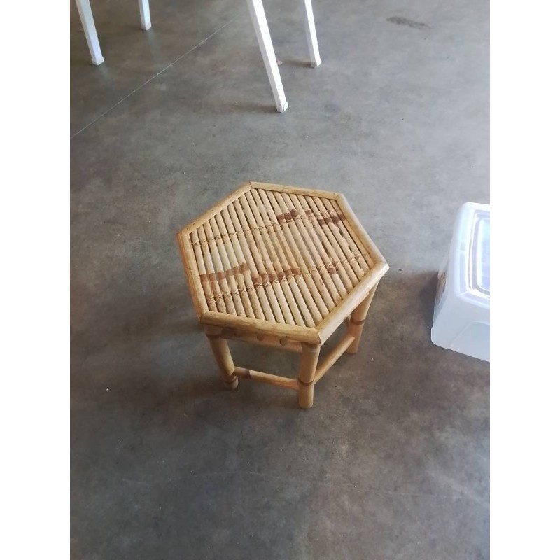 TABLE BASSE HEXAGONALE BAMBOU
