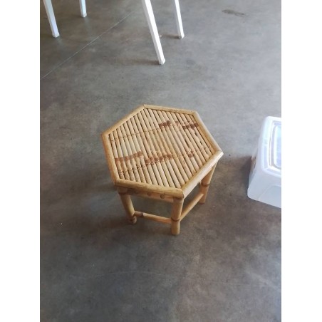 TABLE BASSE HEXAGONALE BAMBOU