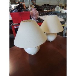 LAMPE CÉRAMIQUE ECRU AUX POISSONS AJ ECRU
