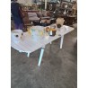 TABLE DE JARDIN EXTENSIBLE PLIANTE LATTES BOIS BLANC 