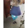 LAMPE CÉRAMIQUE BLEU ÉCRU AJ VIOLET