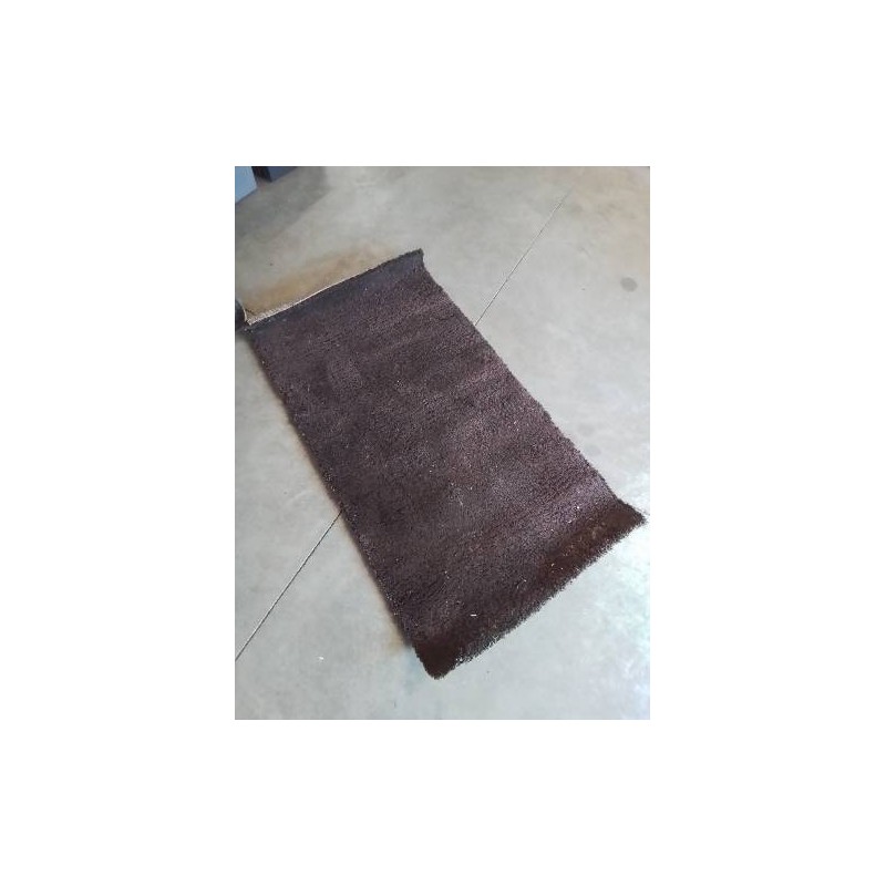 TAPIS POIL MARRON 140X80CM