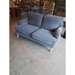 CANAPÉ IKEA STOKSUND TISSU GRIS PIEDS BOIS CLAIR AVEC 1 HOUSSE DE RECHANGE 