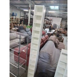 COLONNE RANGE CD’S BOIS BLANC 12 NICHES
