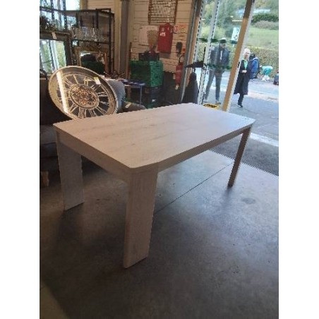 TABLE RECTANGULAIRE EXTENSIBLE GAMI BOIS TAUPE 180X90X76,5CM 1RAL48CM