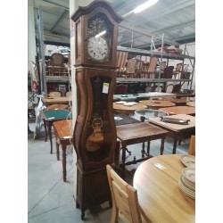 HORLOGE DE PARQUET BOIS MOULURÉ STYLE RÉGENCE 