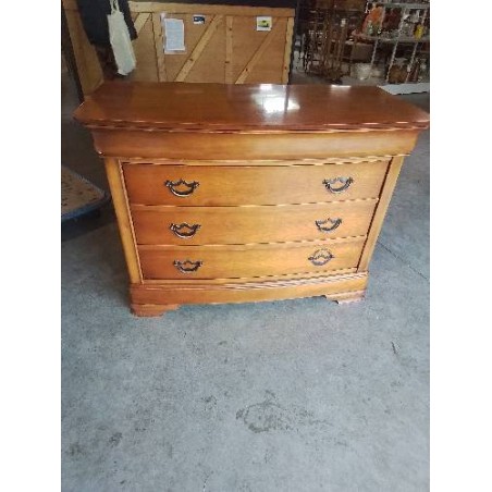 COMMODE BOIS CLAIR 4 TIROIRS 
