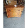 COMMODE BOIS CLAIR 4 TIROIRS 