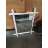 MIROIR RECTANGULAIRE FAUX BAMBOU BLANC