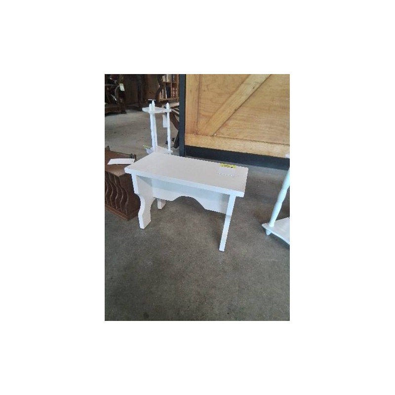 PORTE PLANTE RECTANGULAIRE BOIS PEINT BLANC