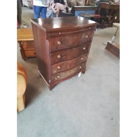 COMMODE ANGLAISE BOIS 1 TABLETTE 4 TIROIRS 