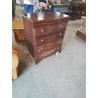 COMMODE ANGLAISE BOIS 1 TABLETTE 4 TIROIRS 