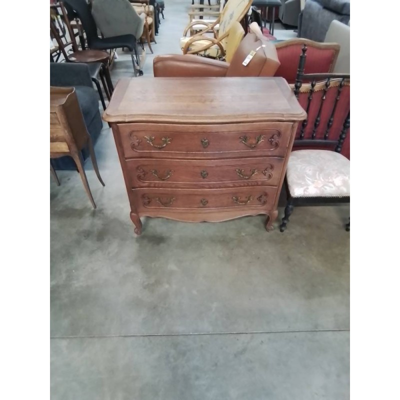 COMMODE GALBÉE 3  STYLE 3 TIROIRS PIEDS ESCARGOT 