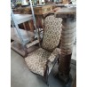 VOLTAIRE TISSU BEIGE FLEURI XIXE 