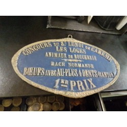 PLAQUE COMICE AGRICOLE LES LOGES