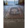 TAPIS LAINE BLEU VERT OCRE 250X350