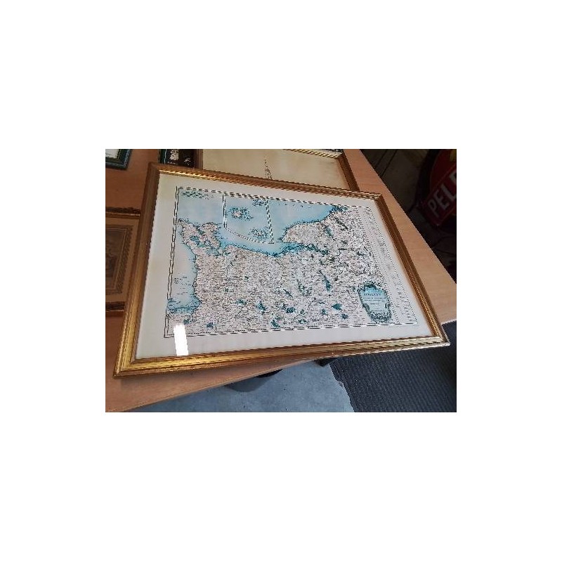 GRAVURE  REPRODUCTION LA NORMANDIE AU XVIIIE