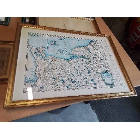 GRAVURE  REPRODUCTION LA NORMANDIE AU XVIIIE